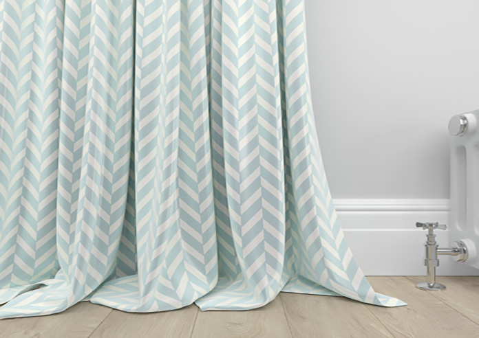 Chevron Stripe, Duckegg - Made to Measure Curtains - Image 6